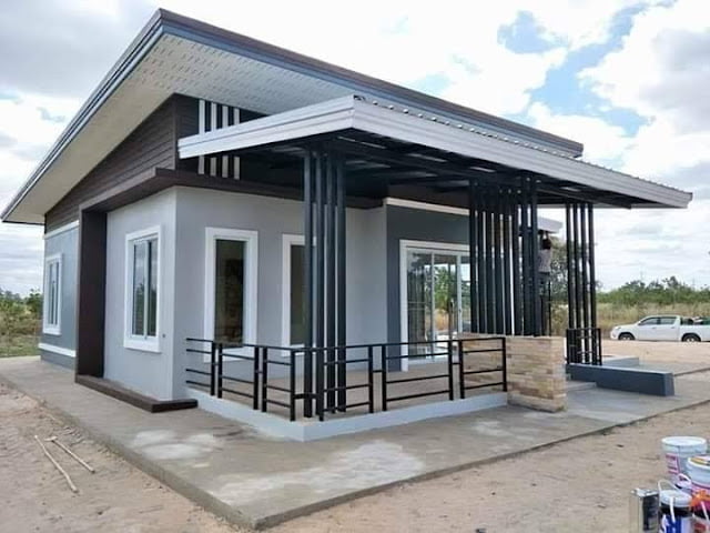 natural low budget simple house design