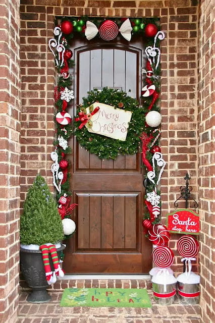 easy christmas door decorating ideas easy christmas door decorating ideas