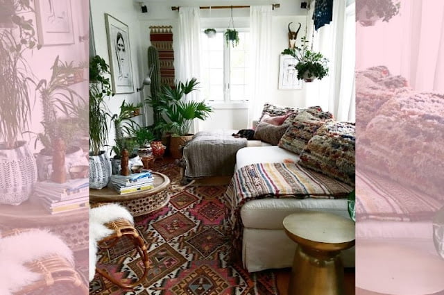 minimalist boho living room pictures