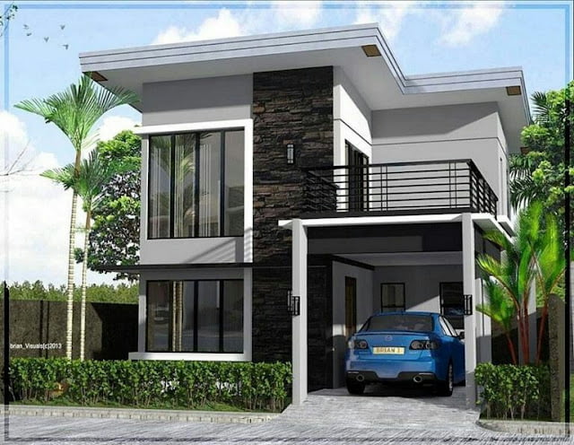 2-Story House with Living Fence
