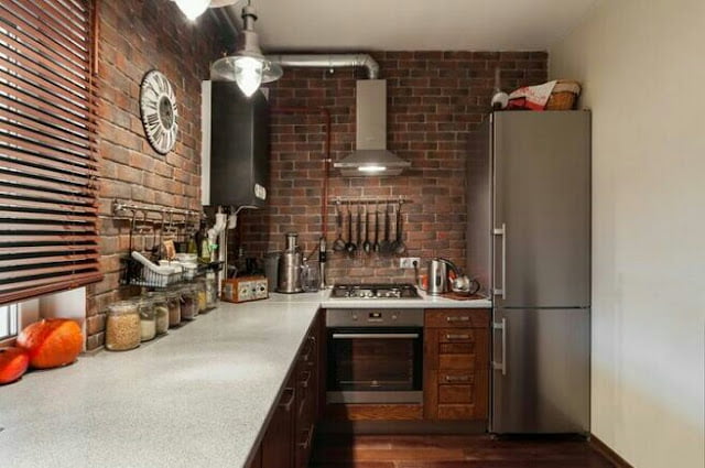 Interior design of a small kitchen Interior design of a small kitchen