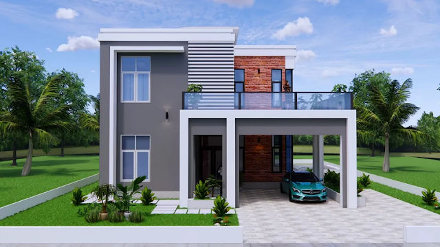 House Plan 11.5m x 21m 3 Bedrooms