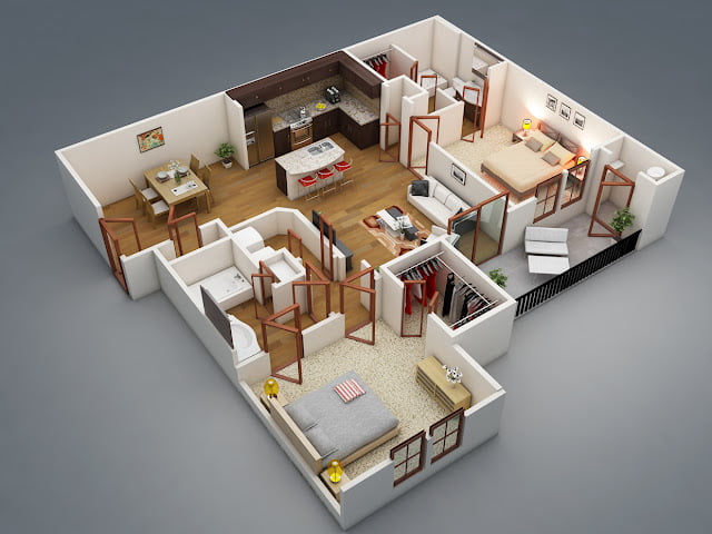 small 2 bedroom house plans and designs