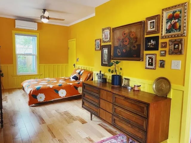 simple yellow room design ideas