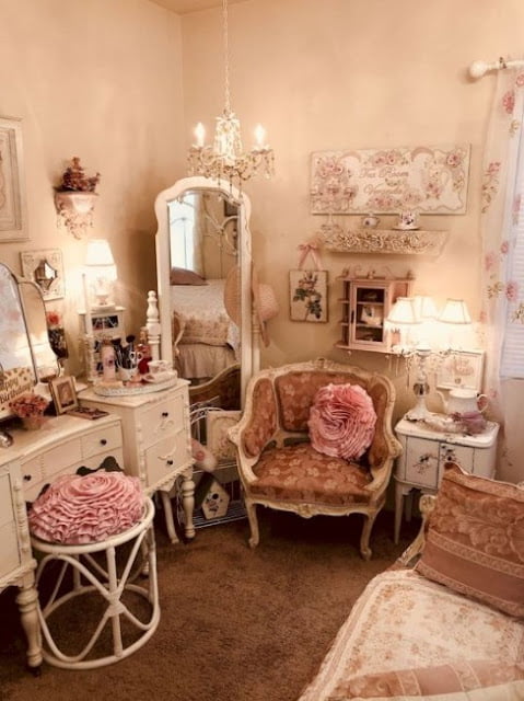 shabby chic bedroom decorating ideas