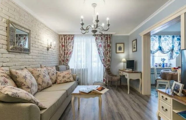 Provence style curtains for the living room Provence style curtains for the living room
