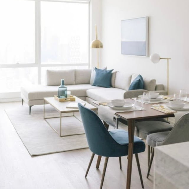 family room dining room combo