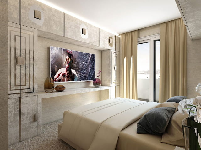 mounted tv ideas bedroom