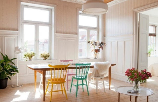 scandinavian minimalist dining room