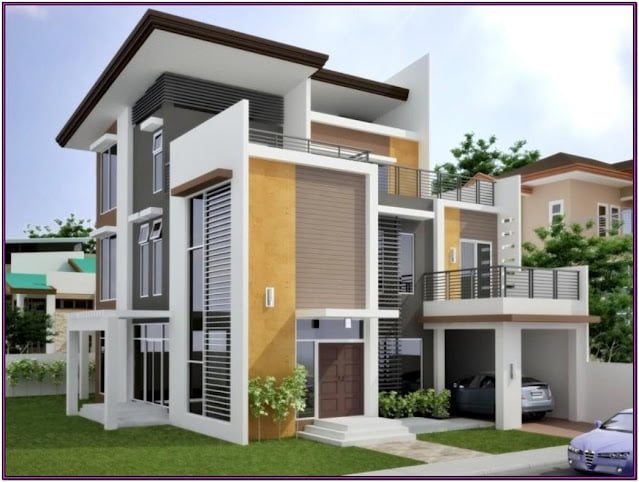 indian house colour combination outside