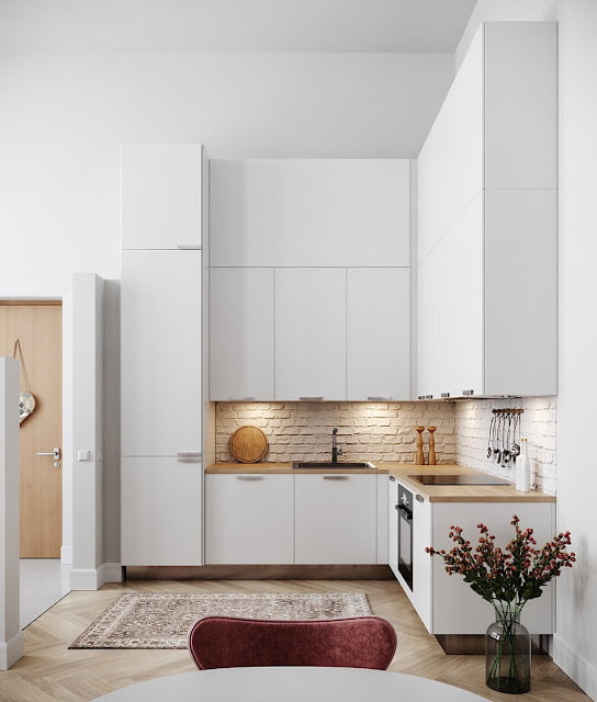 unique functional 2×3 minimalist kitchen designs