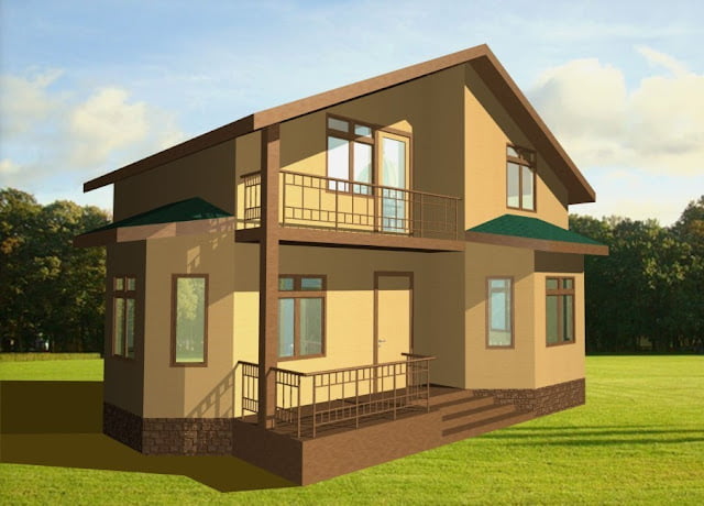 two story house plans with balconies