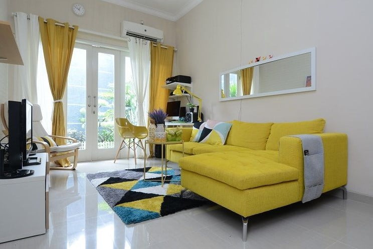 yellow home decor accessories