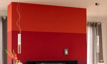 25 Red Two Colour Combination For Bedroom Walls