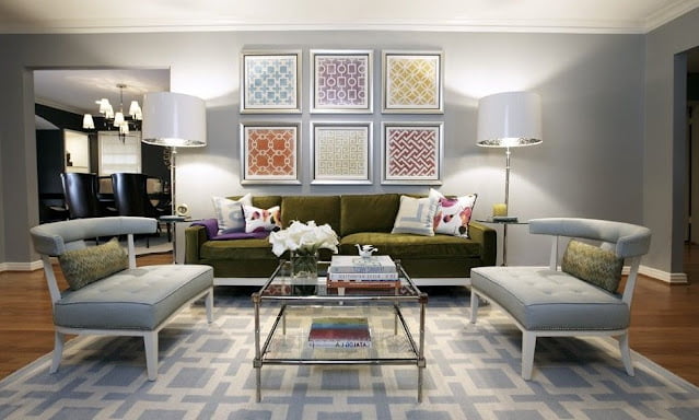 feng shui wall art living room