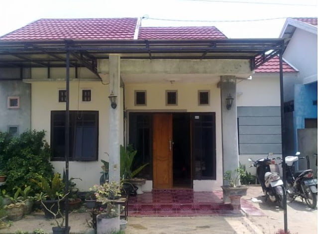 single floor house design in village
