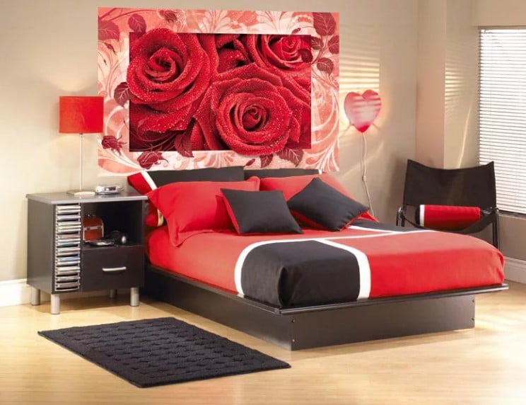red two colour combination for bedroom walls red two colour combination for bedroom walls