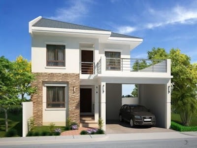 2 Storey Minimalist House Designs