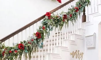 20 Pictures of Christmas Decor For Stair Railings