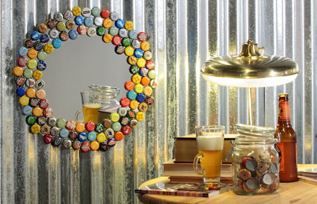 bottle cap home decor