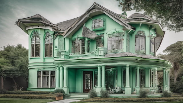 white colour combination for house exterior painting