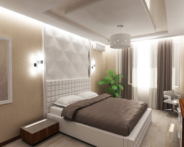 unique modern small bedroom ceiling design