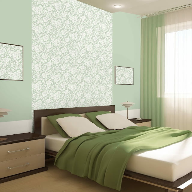 two colour combination for bedroom walls