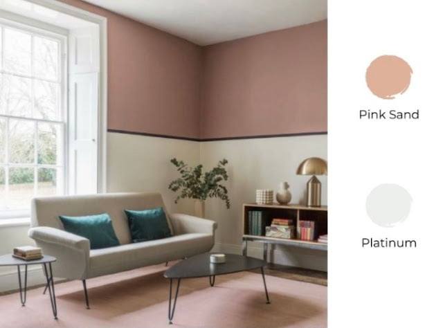 2 colour combination for living room