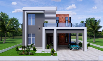 House Plan 11.5m x 21m 3 Bedrooms