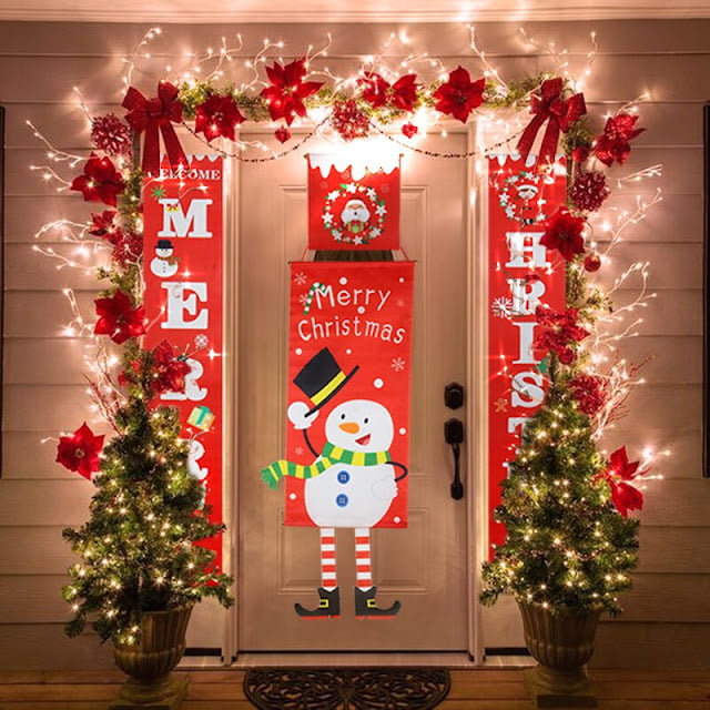 how to decorate your door for christmas