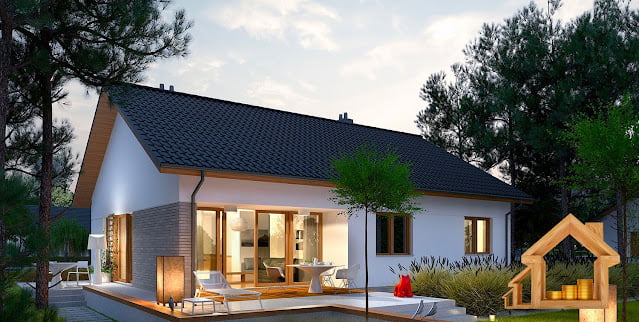 simple modern single floor house design