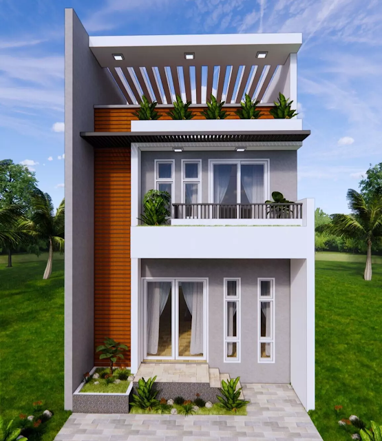 6x12 Meter 5 Bedroom House Plan