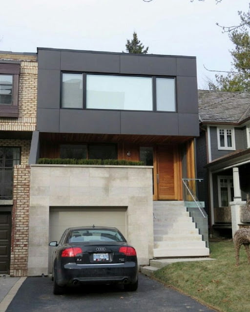 Minimalist House with Garage Ground Floor
