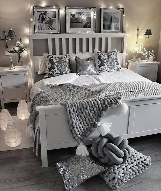 cozy grey bedroom decor