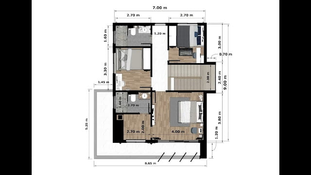 Desain Rumah 7×9 M 4 Kamar Tidur Desain Rumah 7×9 M 4 Kamar Tidur