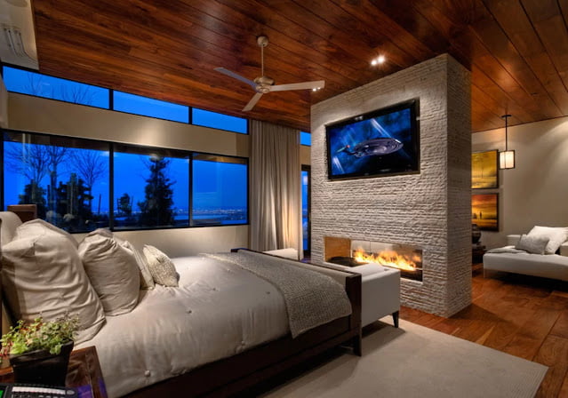 mounted tv ideas bedroom