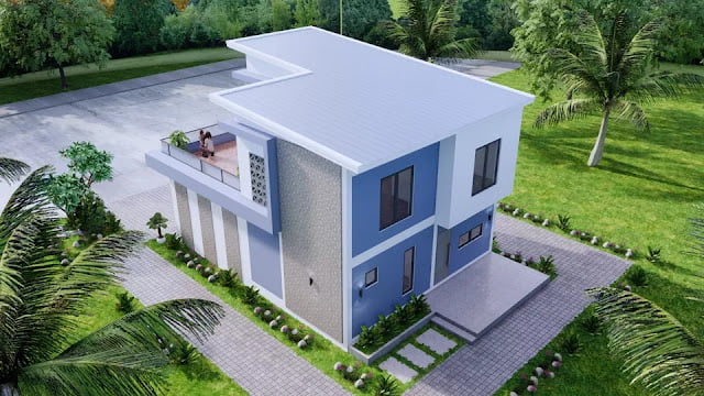 8m x 10m House Plan Design
