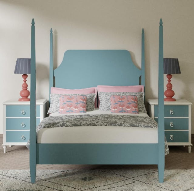 blue and pink bedroom ideas for adults