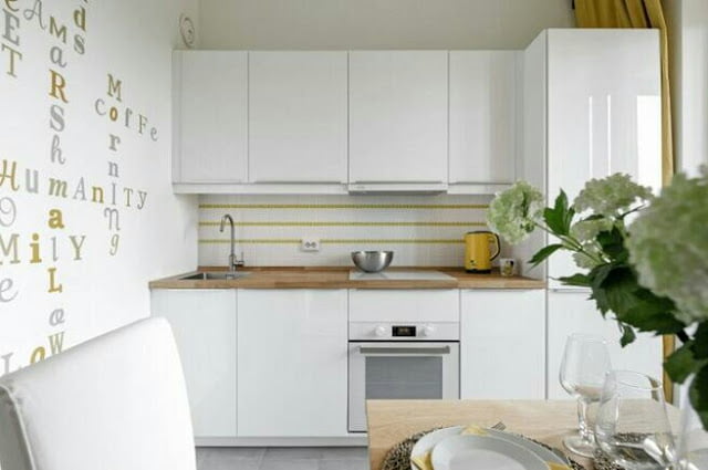 Interior design of a small kitchen Interior design of a small kitchen