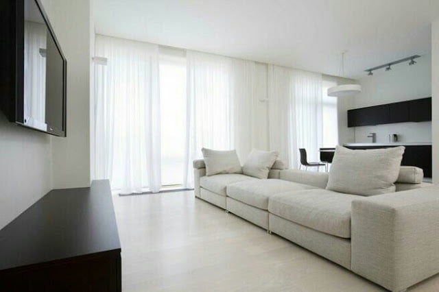 Living room in the style of minimalis