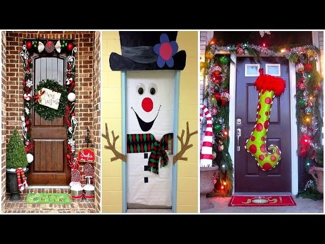 easy christmas door decorating ideas easy christmas door decorating ideas