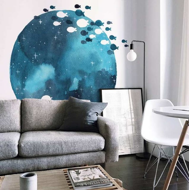 Abstract Wall Mural Ideas