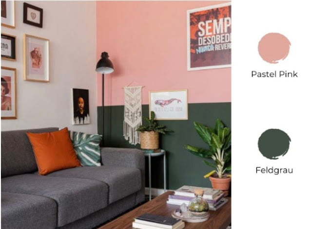 2 colour combination for living room