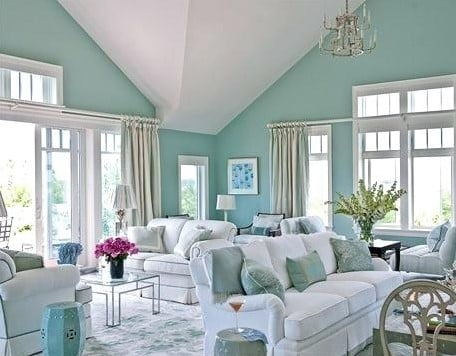 mint green interior design