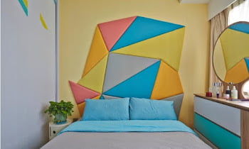 10 Bedroom Geometric Wall Paint