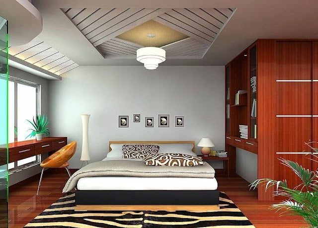 unique modern small bedroom ceiling design