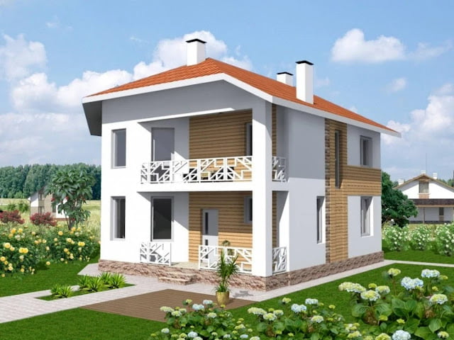 two story house plans with balconies