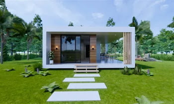 Modern House Plan 4.5m x 7m