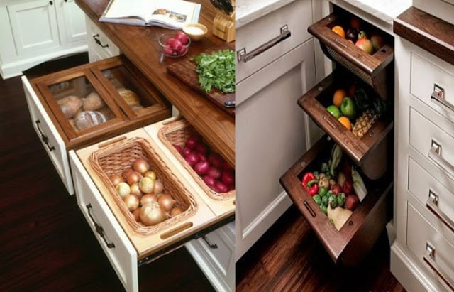drawer design for kitchen