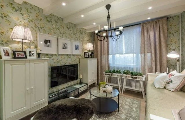 Provence style curtains for the living room Provence style curtains for the living room